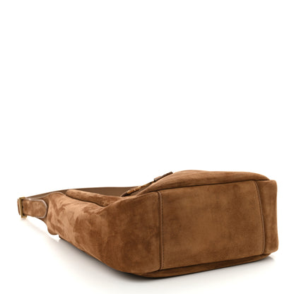 Saint Laurent Suede Small Le 5 A 7 Soft Hobo Orange Caramel 3 of 9