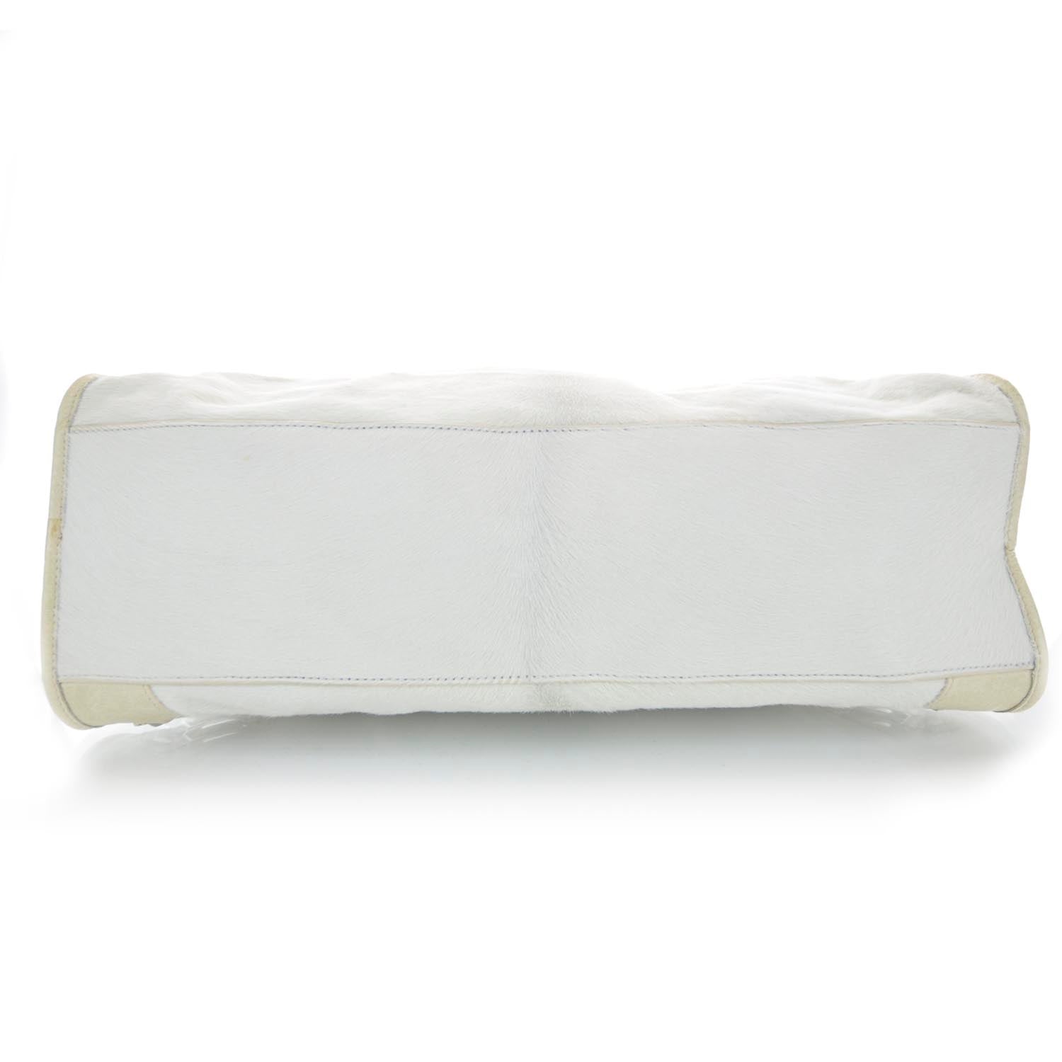 Balenciaga Pony Hair City Bianco 6 of 9