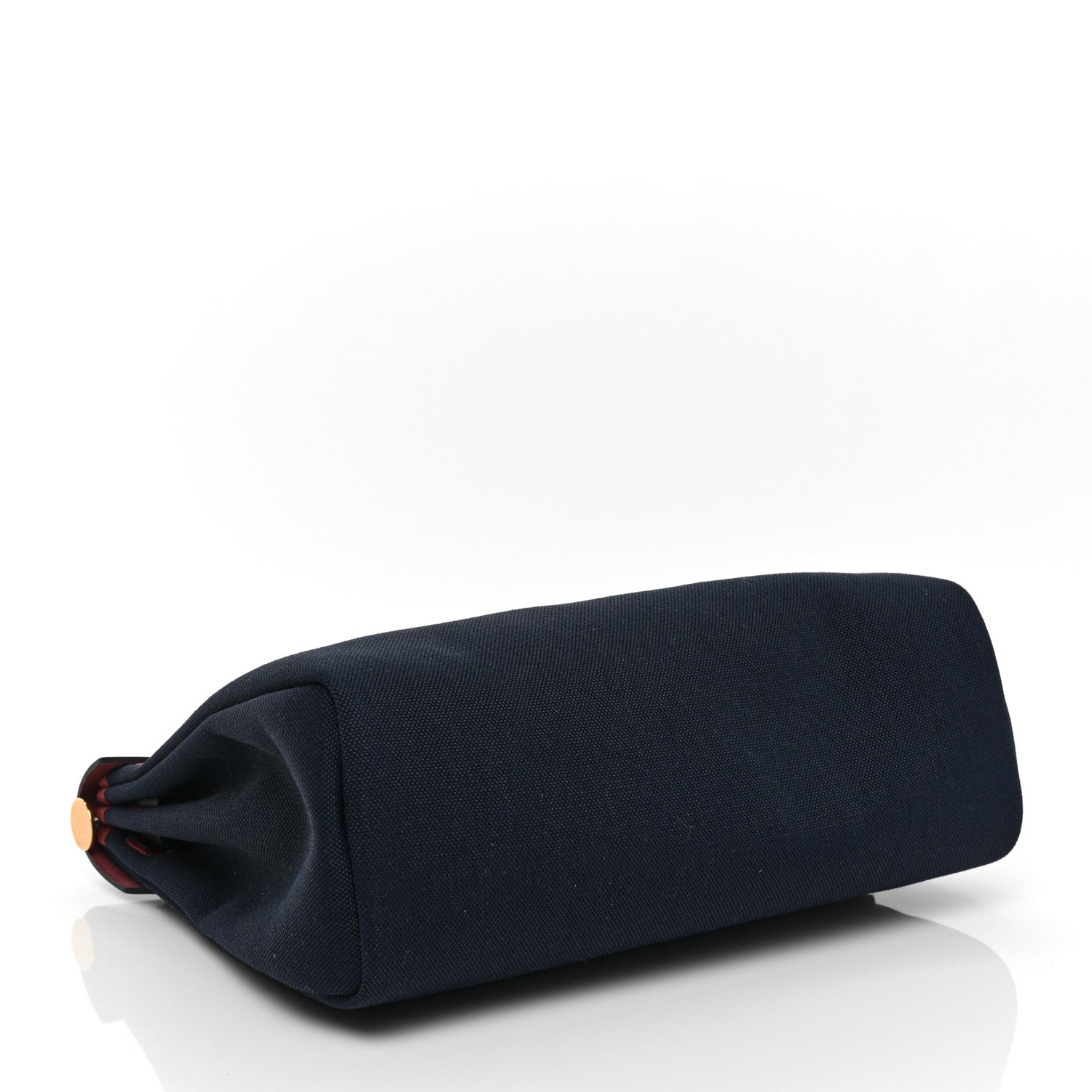 Hermes Toile Militaire Vache Hunter Herbag Zip Retourne 31 PM Rouge Sellier Bleu Marine 5 of 9