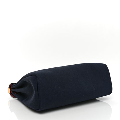 Hermes Toile Militaire Vache Hunter Herbag Zip Retourne 31 PM Rouge Sellier Bleu Marine 5 of 9