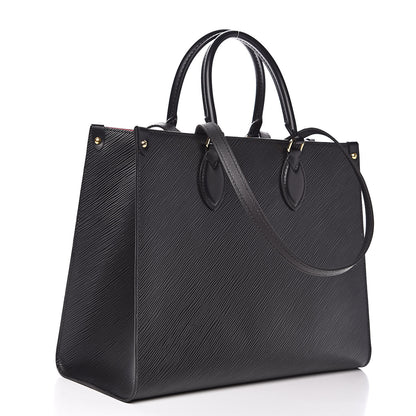 Louis Vuitton Epi Onthego MM Black 3 of 9