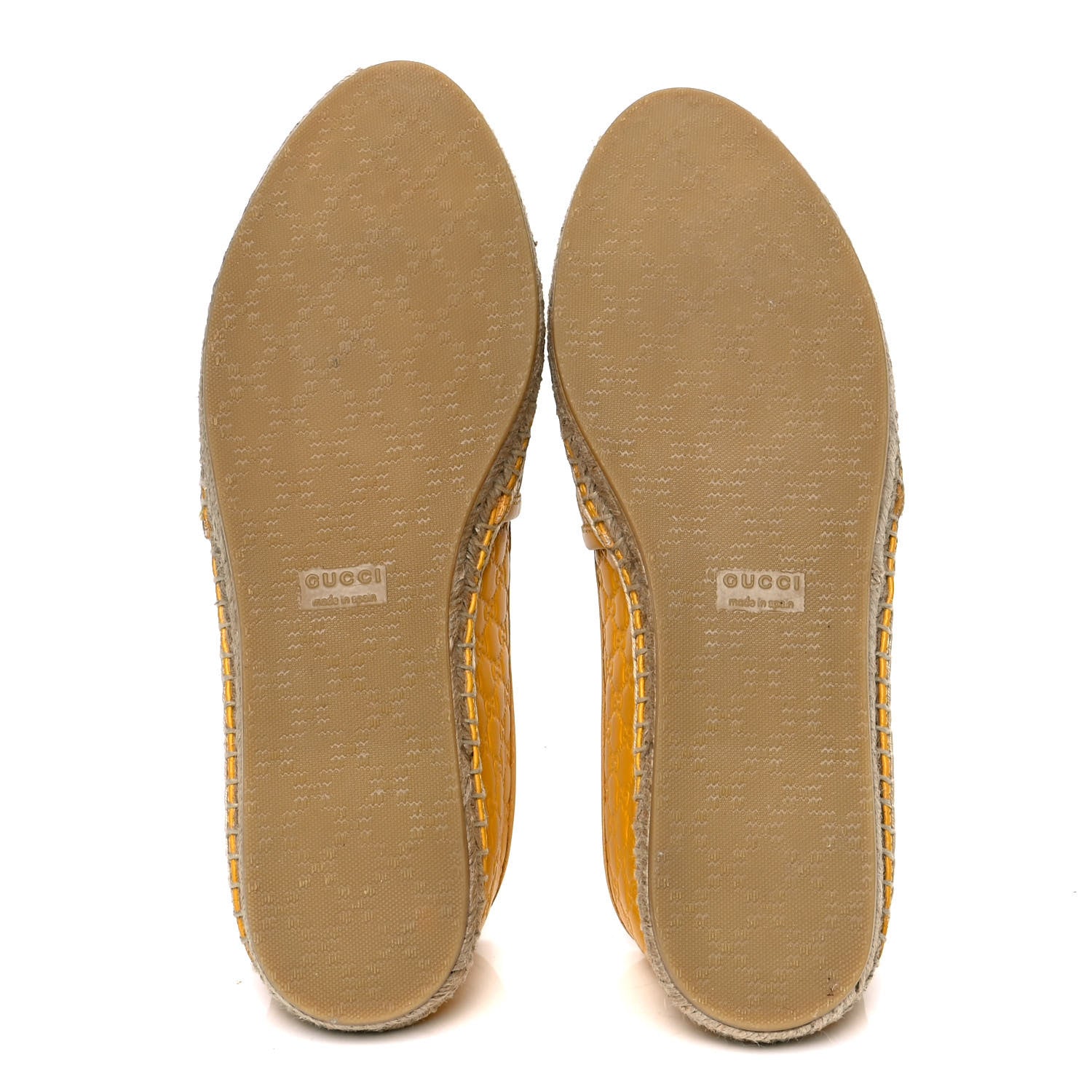 Gucci Microguccissima Soft Espadrilles 37.5 New Buttercup 4 of 4