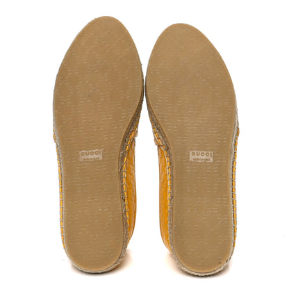 Gucci Microguccissima Soft Espadrilles 37.5 New Buttercup 4 of 4