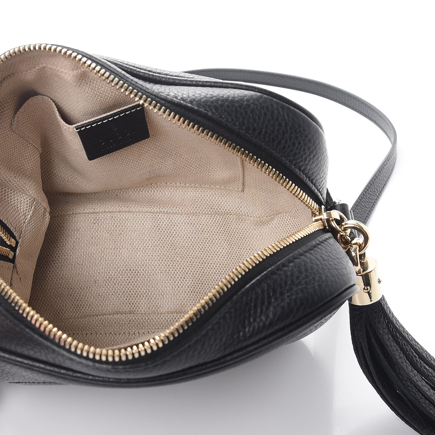 Gucci Pebbled Calfskin Small Soho Disco Bag Black 5 of 8