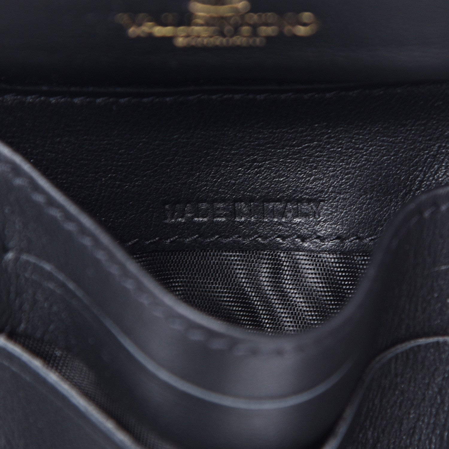 Valentino Garavani Calfskin Rockstud Compact Bi-Fold Wallet Black 9 of 9