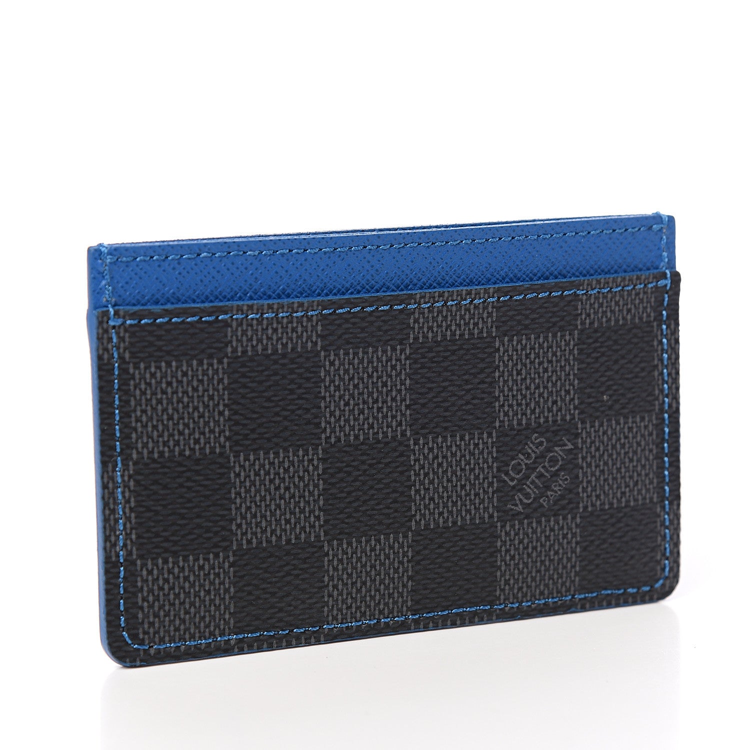 Louis Vuitton Damier Graphite Card Holder Blue 2 of 6