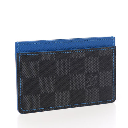 Louis Vuitton Damier Graphite Card Holder Blue 2 of 6