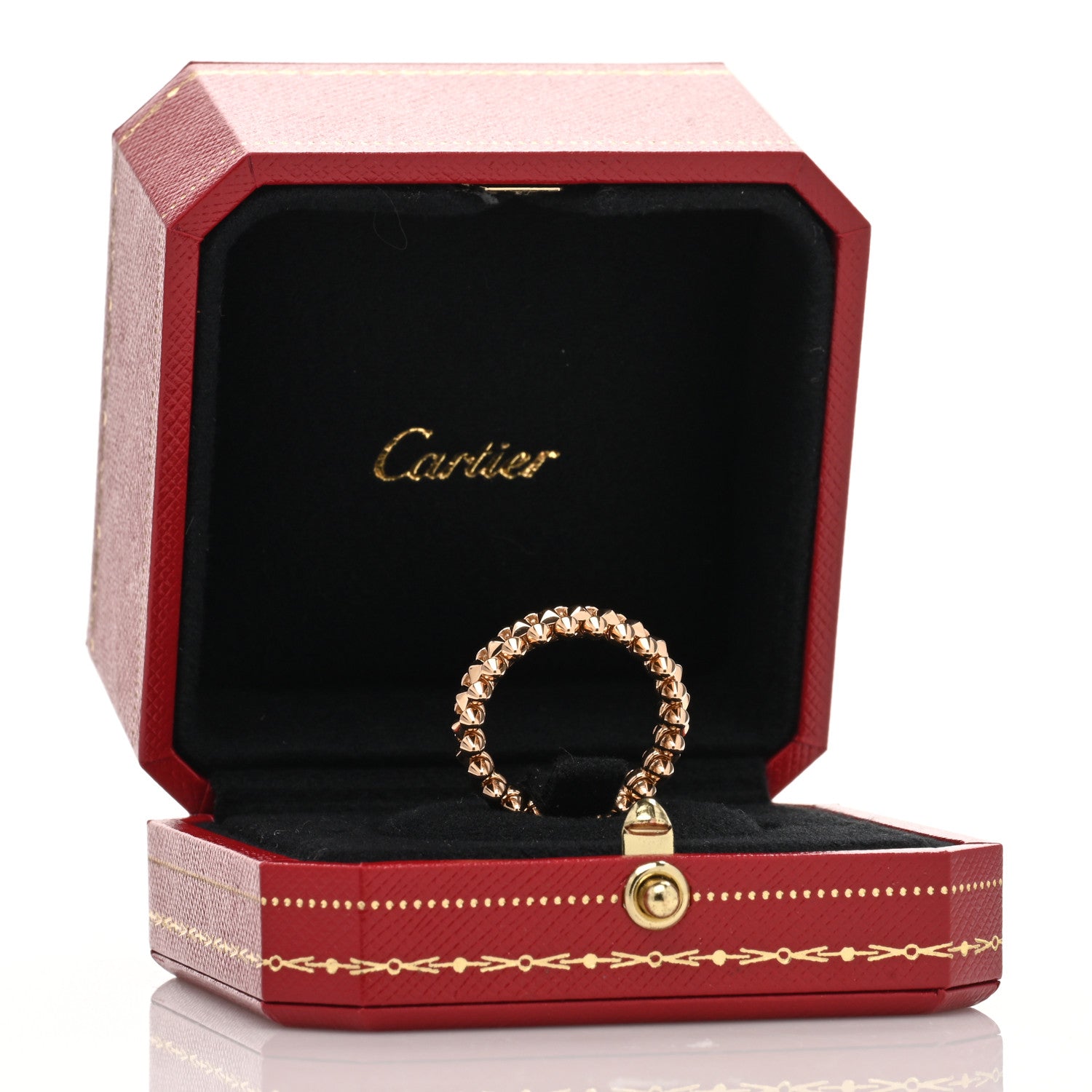 Cartier 18K Pink Gold SM Clash De Cartier Ring 56 7.5 5 of 5
