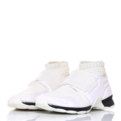 Chanel Stretch Fabric CC Sneakers 38 White 3 of 9