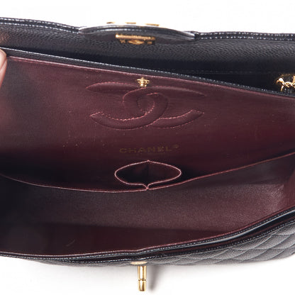 Chanel Caviar Quilted Medium Double Flap Black 6 of 9