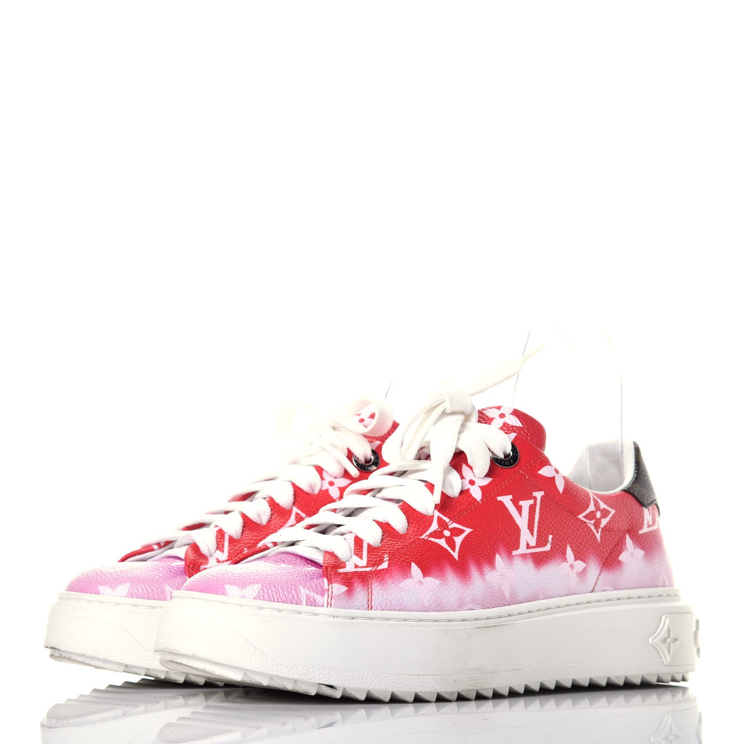 Louis Vuitton Monogram Escale Time Out Sneakers 35.5 Red 3 of 8