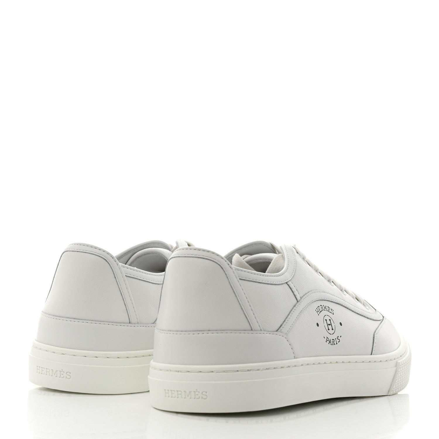 Hermes Calfskin Womens Get Sneakers 39 White 4 of 9