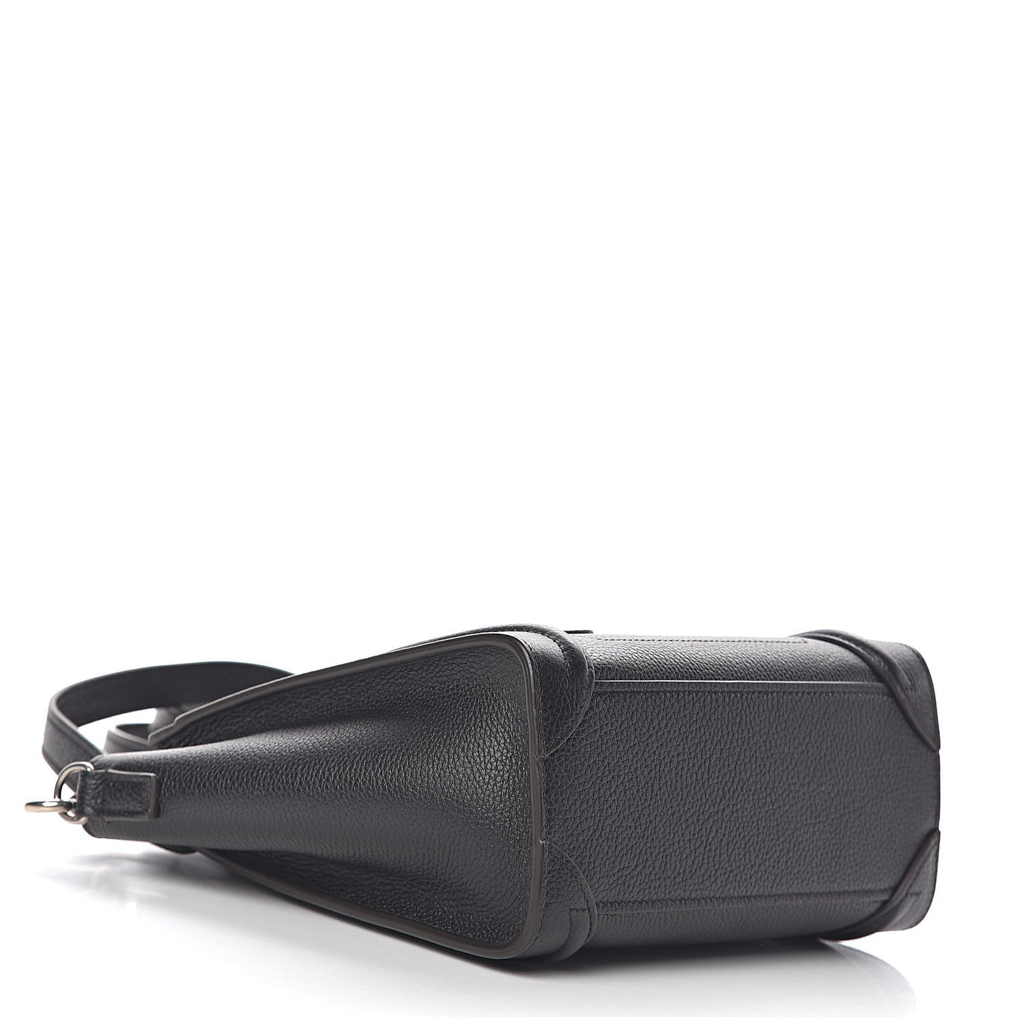 Drummed Calfskin Nano Luggage Black