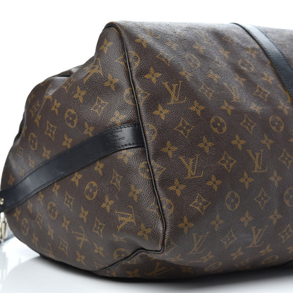 Louis Vuitton Monogram Macassar Keepall Bandouliere 55 6 of 14