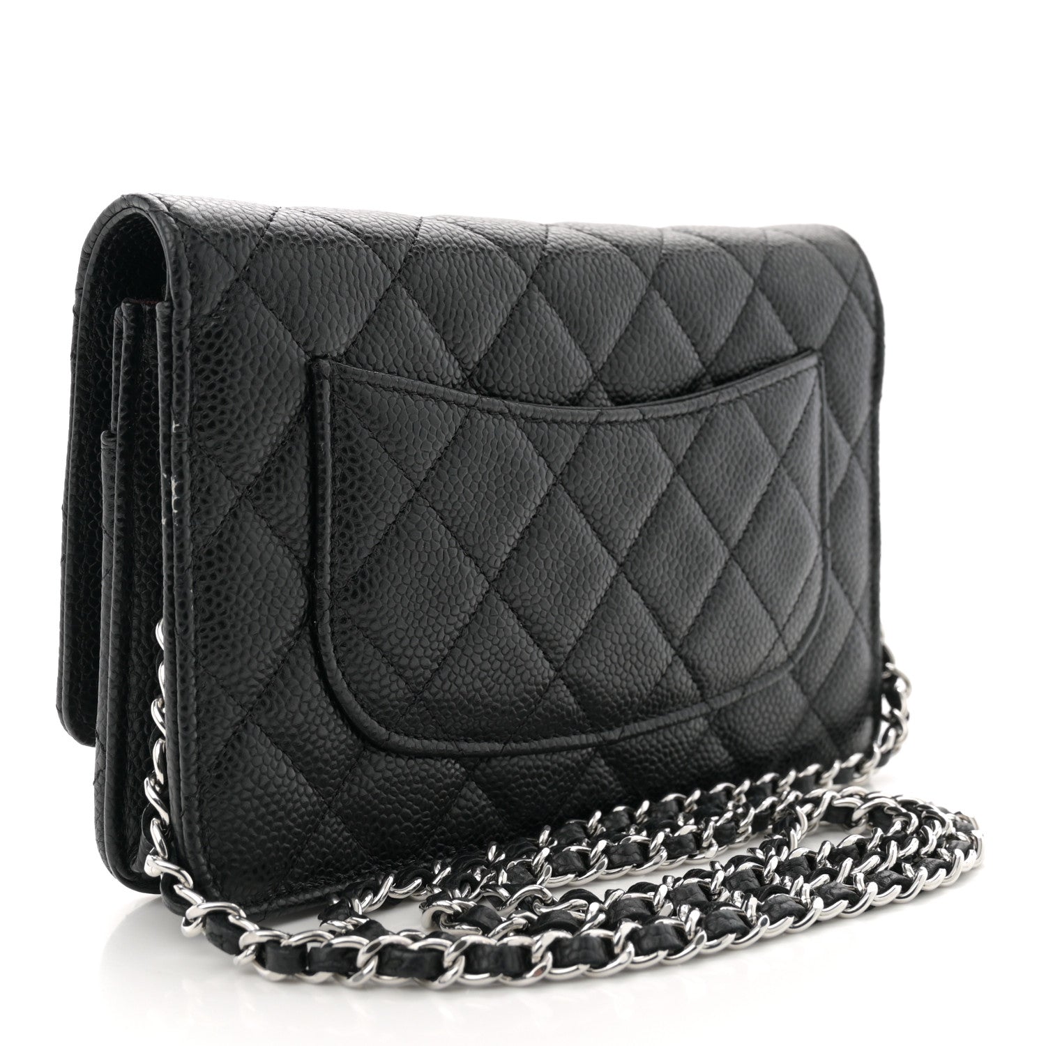 Chanel Caviar Quilted Wallet on Chain WOC Black 3 of 11