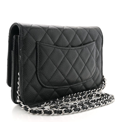 Chanel Caviar Quilted Wallet on Chain WOC Black 3 of 11