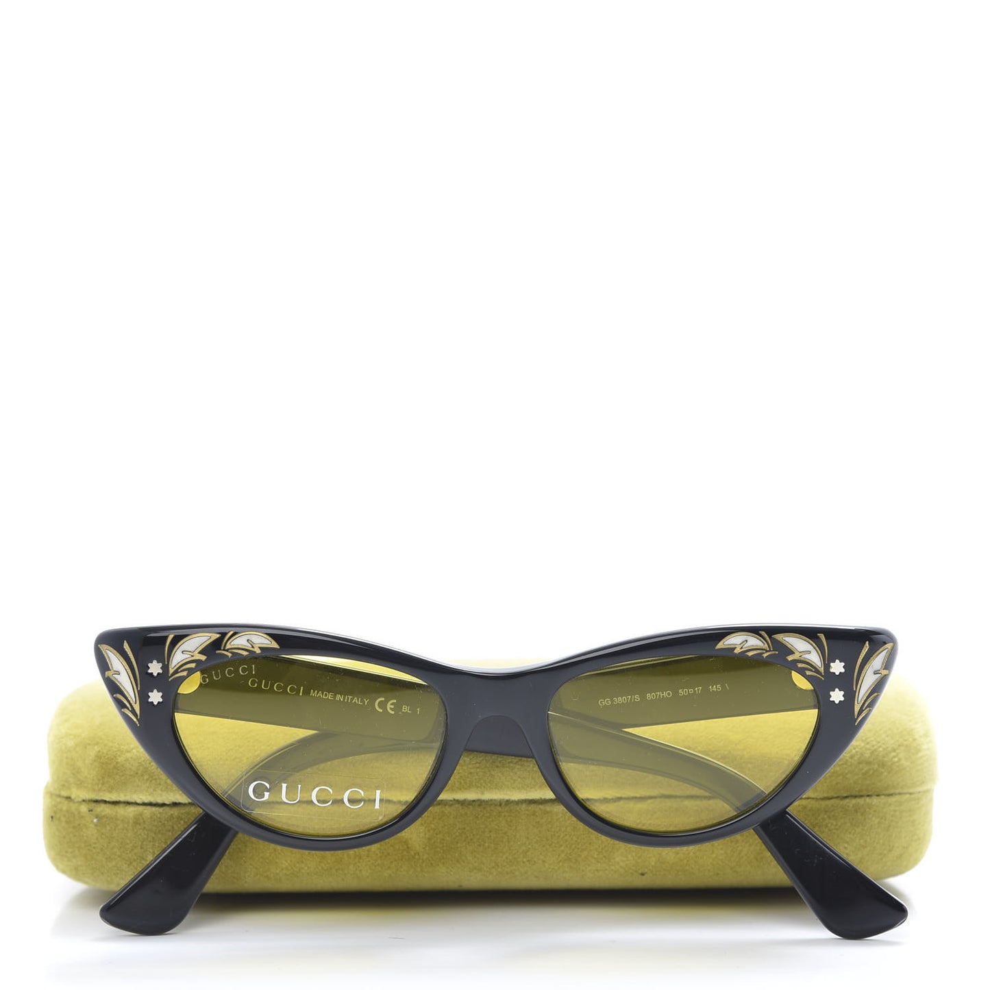 Acetate Cat Eye Sunglasses GG3807/S Black