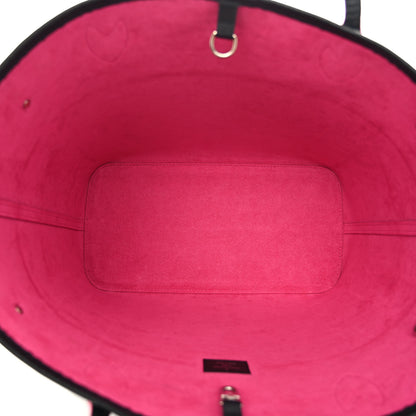 Louis Vuitton Epi Neverfull MM Black Hot Pink 6 of 12