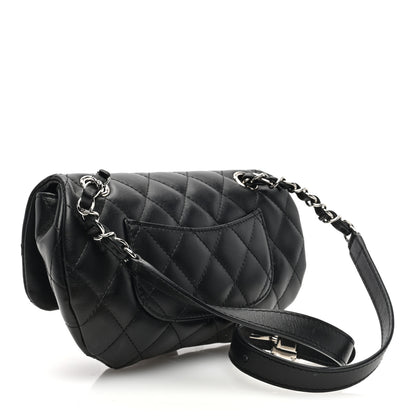 Chanel Calfskin Quilted CC Uniform Flap Belt Bag Black 3 of 10