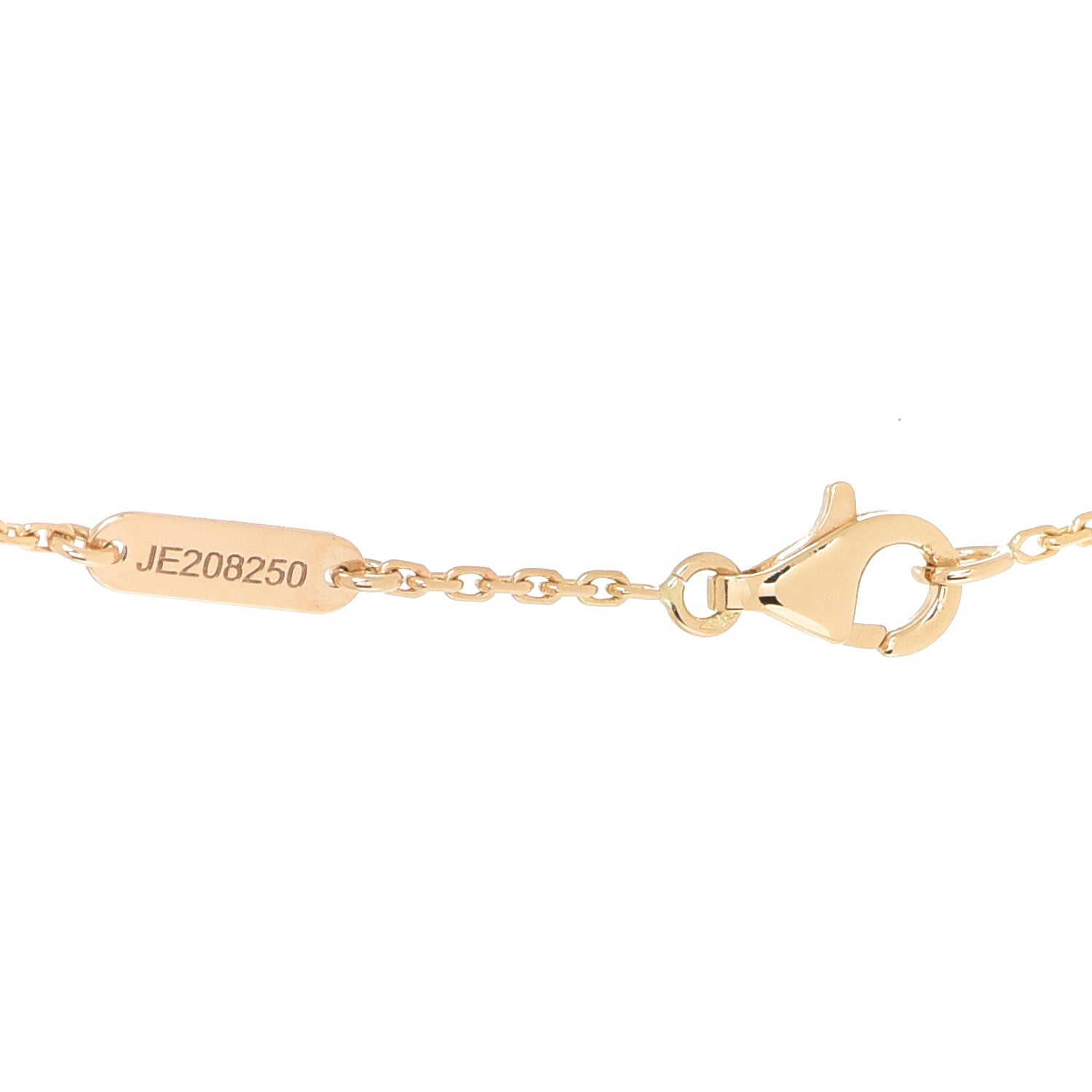 Van Cleef & Arpels 18K Yellow Gold Black Onyx Vintage Alhambra Pendant Necklace 5 of 6