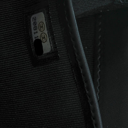 Chanel Caviar Quilted Large Gusset Flap Wallet Black 8 of 8