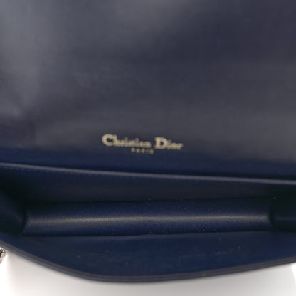 Christian Dior Lambskin Cannage Lady Dior Pouch Navy 6 of 13