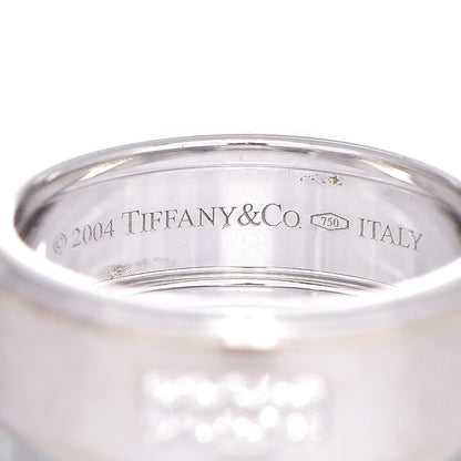 Tiffany 18K White Gold Diamond Century Men's Wedding Band Ring 62 10 4 of 6