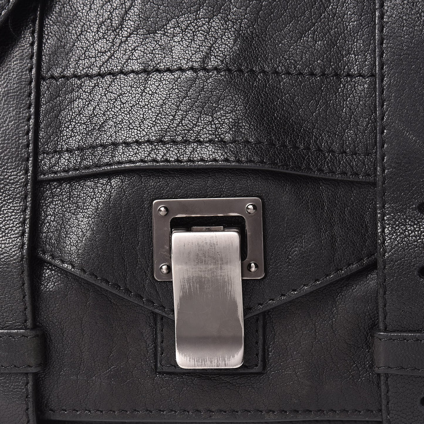 Lambskin PS1 Mini Pouch Messenger Black