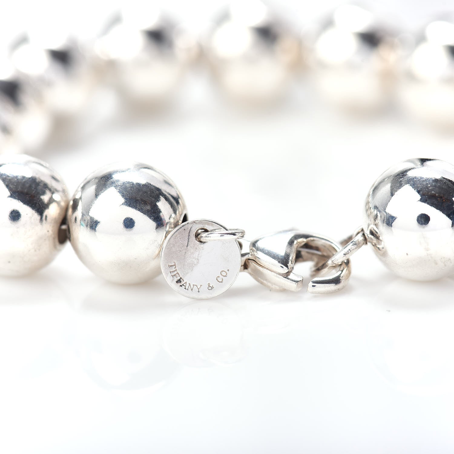 Tiffany Sterling Silver 10mm HardWear Ball Bracelet 4 of 4