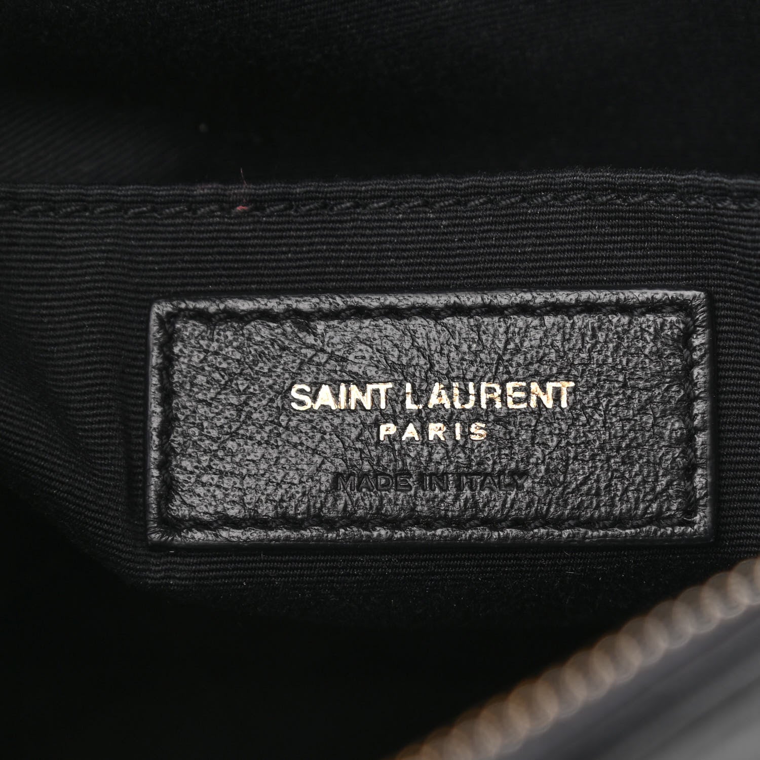 Saint Laurent Calfskin Matelasse Monogram Lou Camera Bag Black 7 of 10