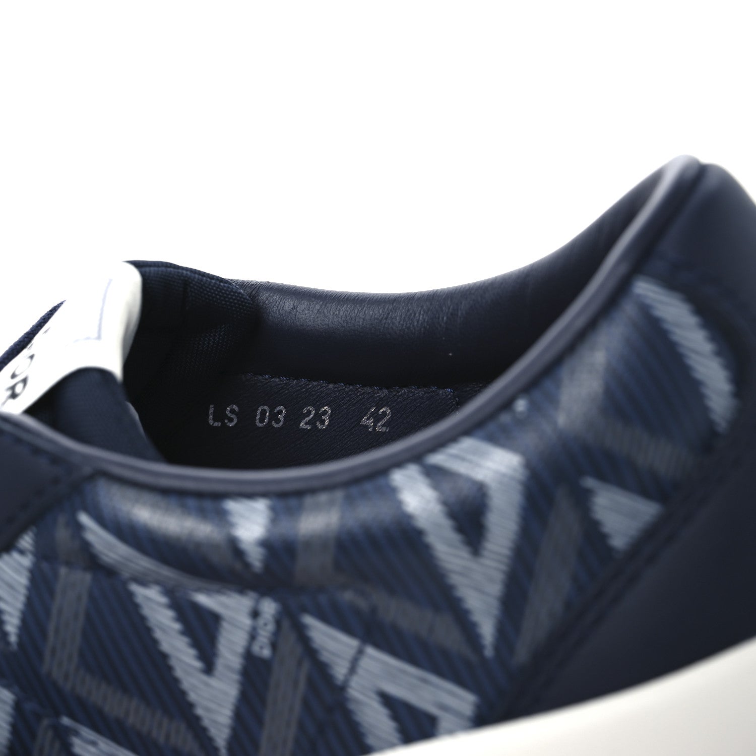Christian Dior Canvas CD Diamond Mens B101 Low Top Sneakers 42 Navy 10 of 11
