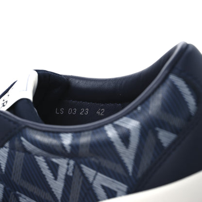 Christian Dior Canvas CD Diamond Mens B101 Low Top Sneakers 42 Navy 10 of 11