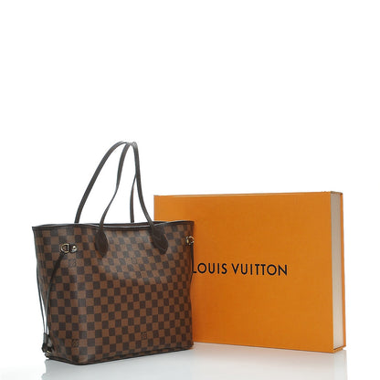 Louis Vuitton Damier Ebene Neo Neverfull MM Rose Ballerine 10 of 10