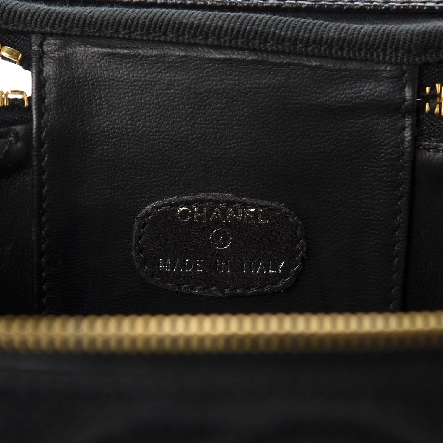 Chanel Caviar Vanity Cosmetic Case Black 6 of 13