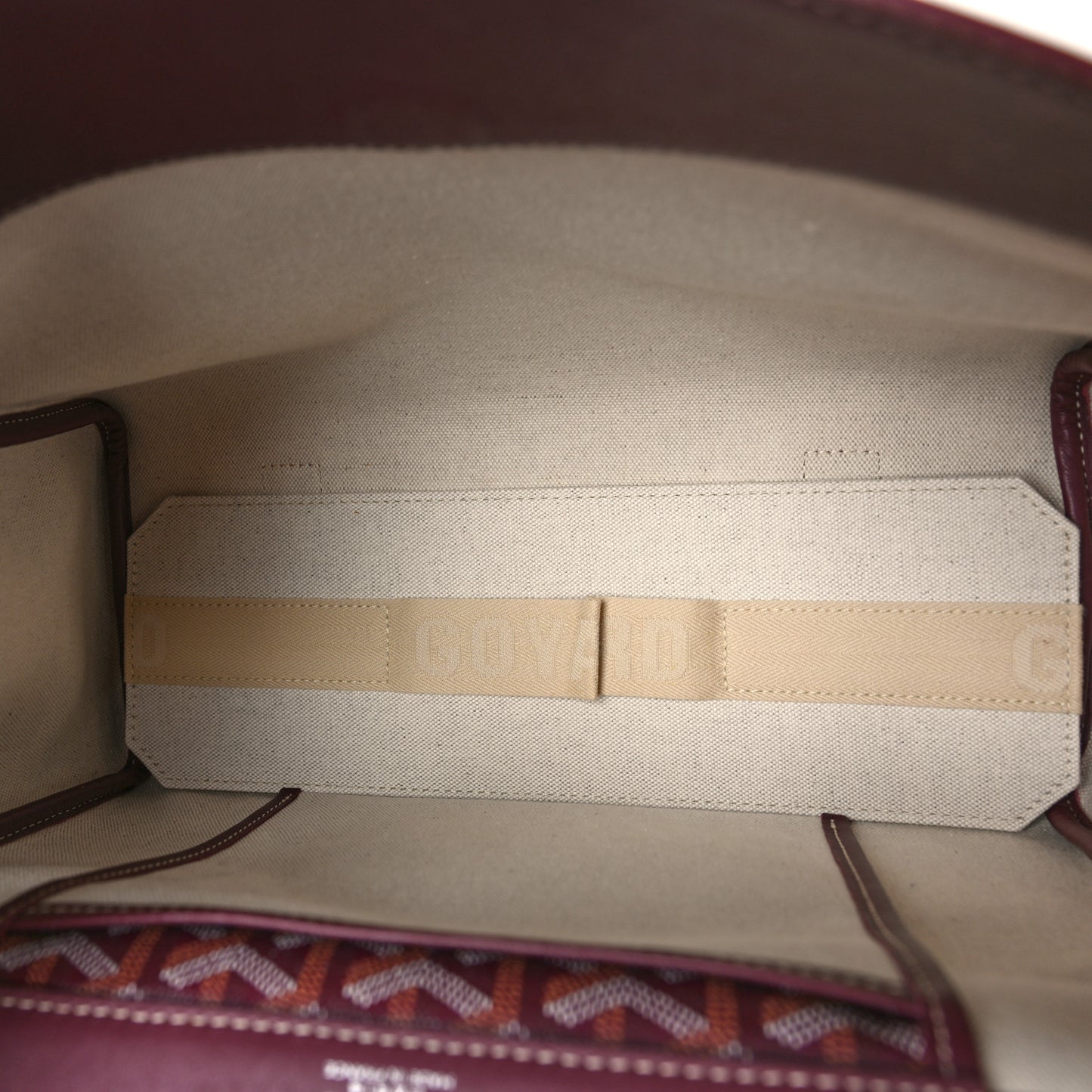Goyardine Rouette PM Burgundy