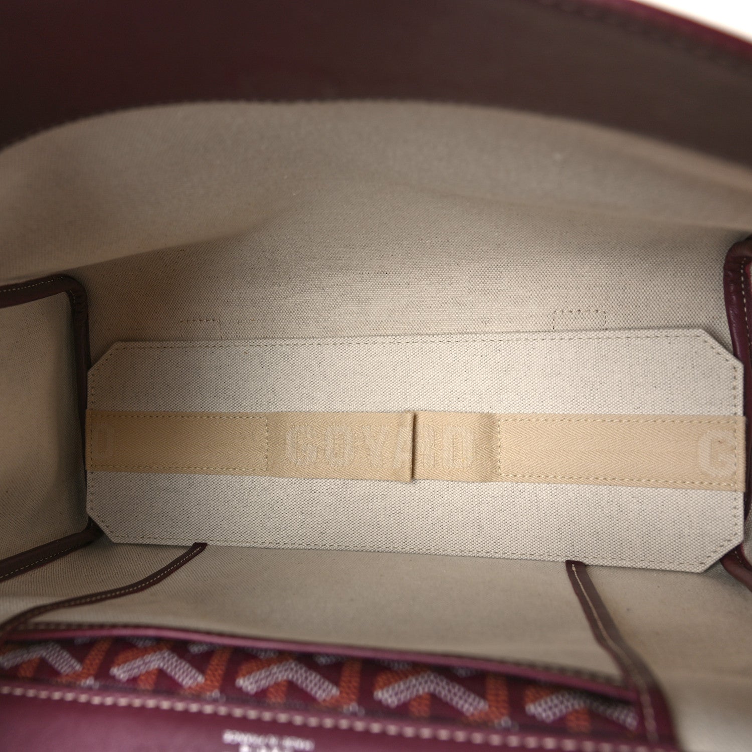 Goyard Goyardine Rouette PM Burgundy 6 of 9
