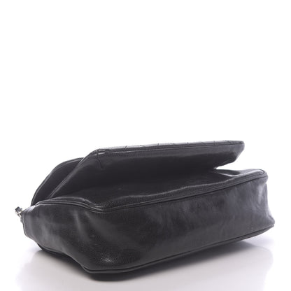 Chanel Glazed Caviar Pocket In The City Flap Black 4 of 10