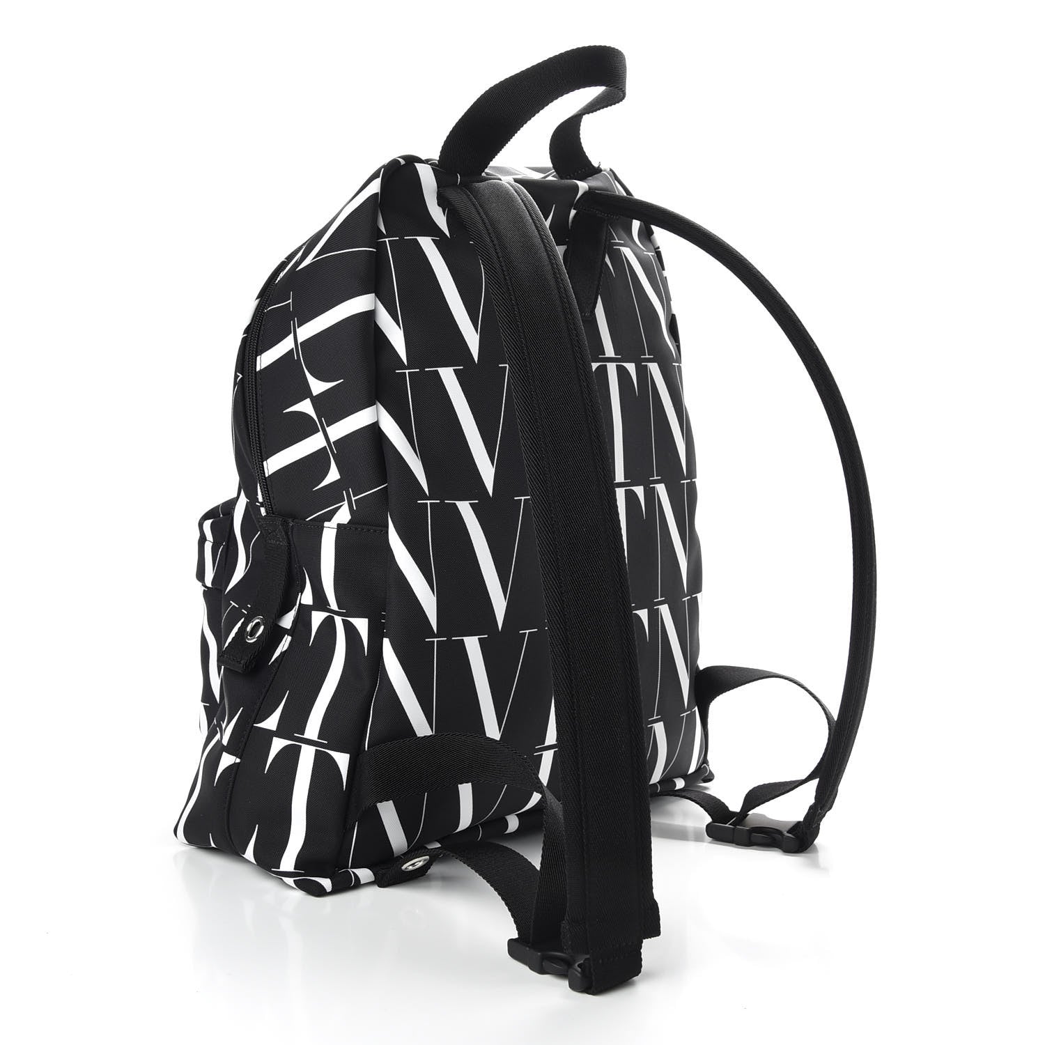 Valentino Garavani Nylon VLTN Times Backpack Black White 2 of 8