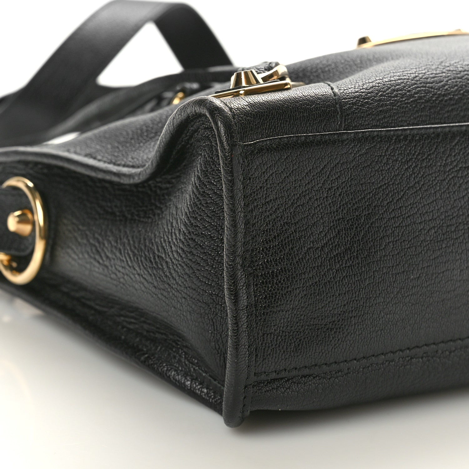 Balenciaga Chevre Gold Metallic Edge Hardware S City Black 10 of 11