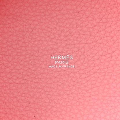 Hermes Taurillon Clemence Picotin Lock 18 PM Rose Sakura 6 of 9