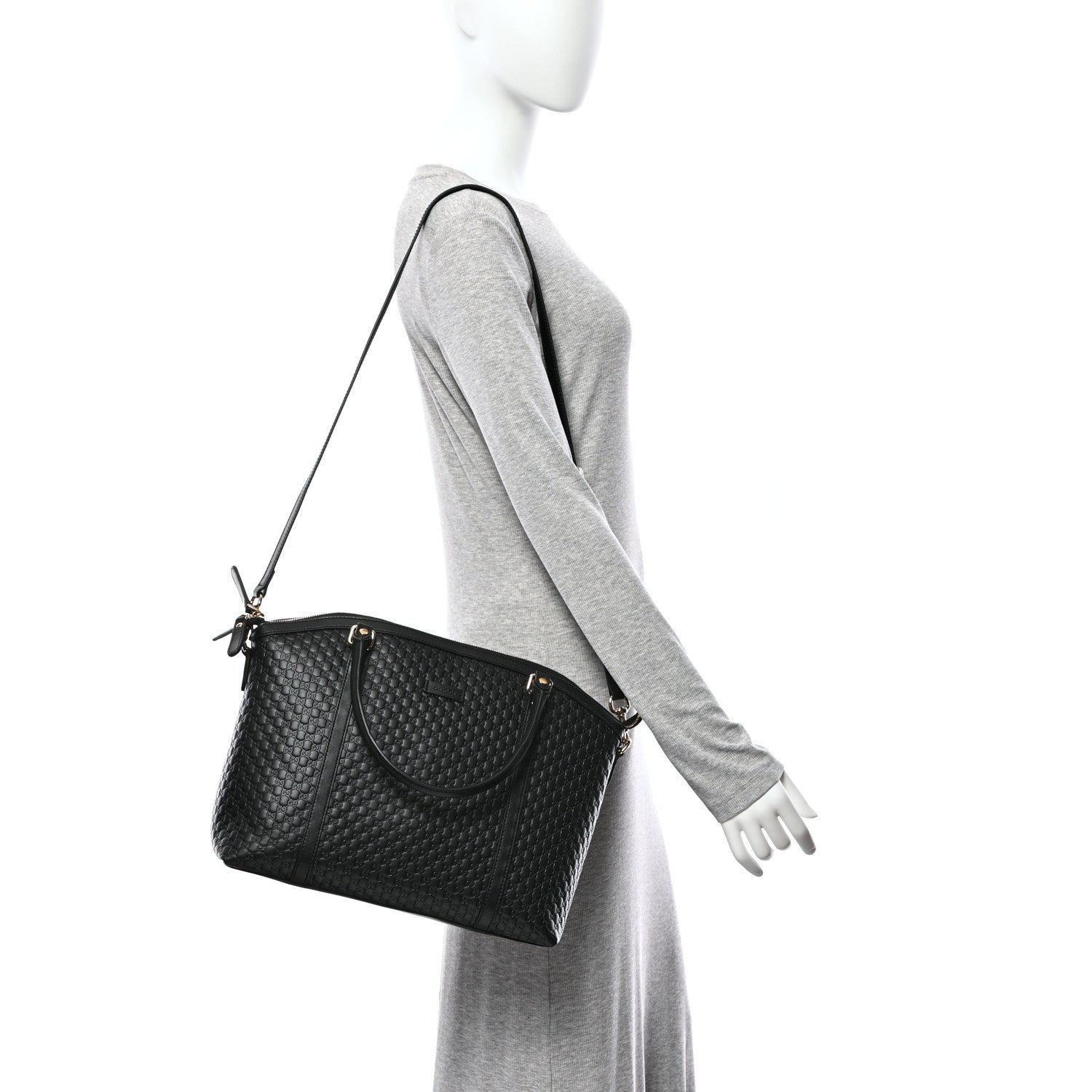 Gucci Soft Microguccissima Dome Satchel Black 2 of 10