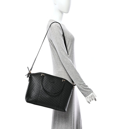 Gucci Soft Microguccissima Dome Satchel Black 2 of 10