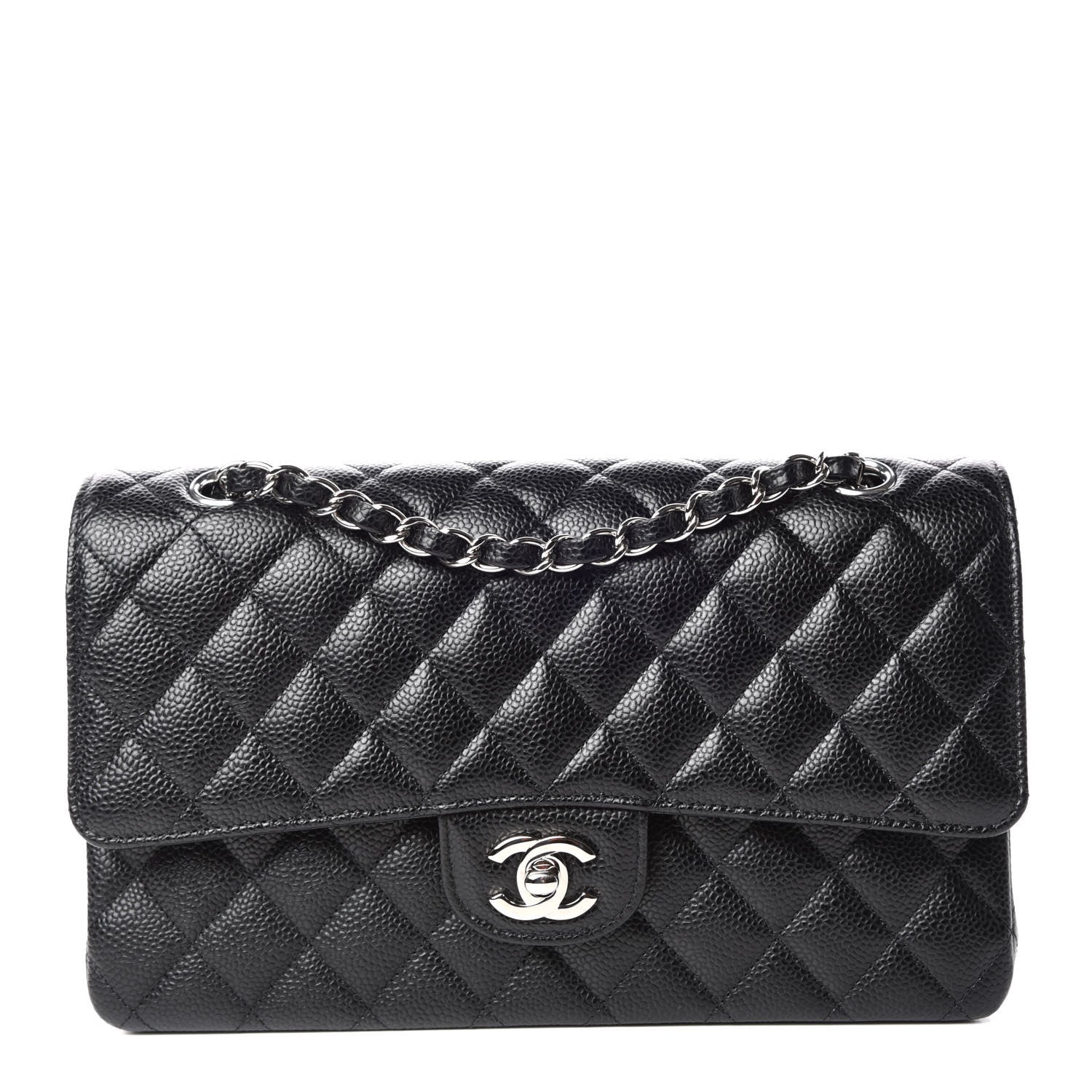 Chanel Caviar Quilted Medium Double Flap Black 1 of 9