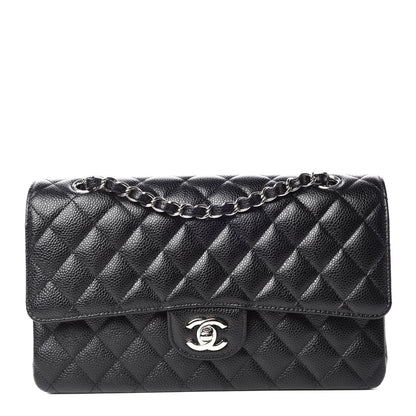 Chanel Caviar Quilted Medium Double Flap Black 1 of 9