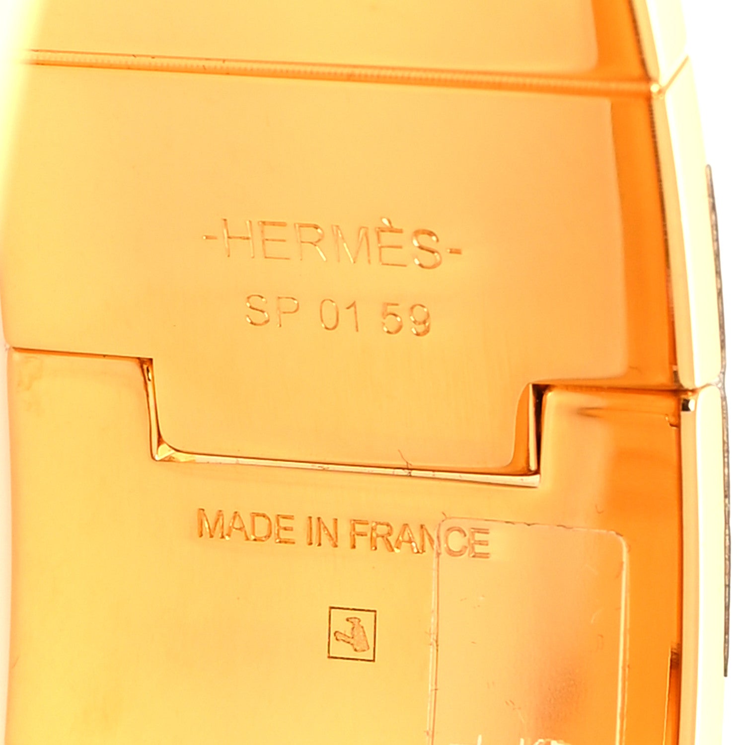 Hermes Enamel Printed The Three Graces Print Wide Hinged Bracelet L Tropique 5 of 5