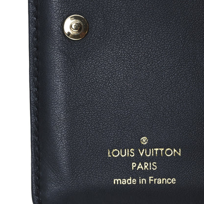 Louis Vuitton Lambskin Embossed Monogram Lou Coussin Wallet Black 8 of 9