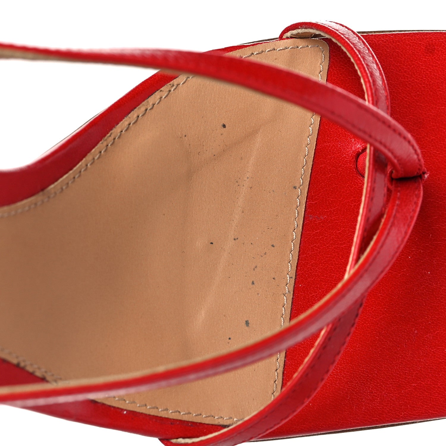 Bottega Veneta Lambskin Stretch Multi Strap 90mm Sandals 37 Tomato 9 of 9