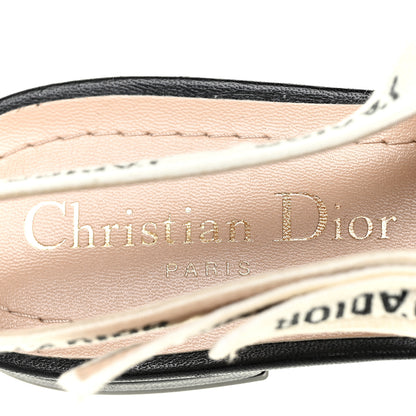 Christian Dior Technical Canvas Ribbon J'Adior Slingback Ballet Flats 37 Black 11 of 11