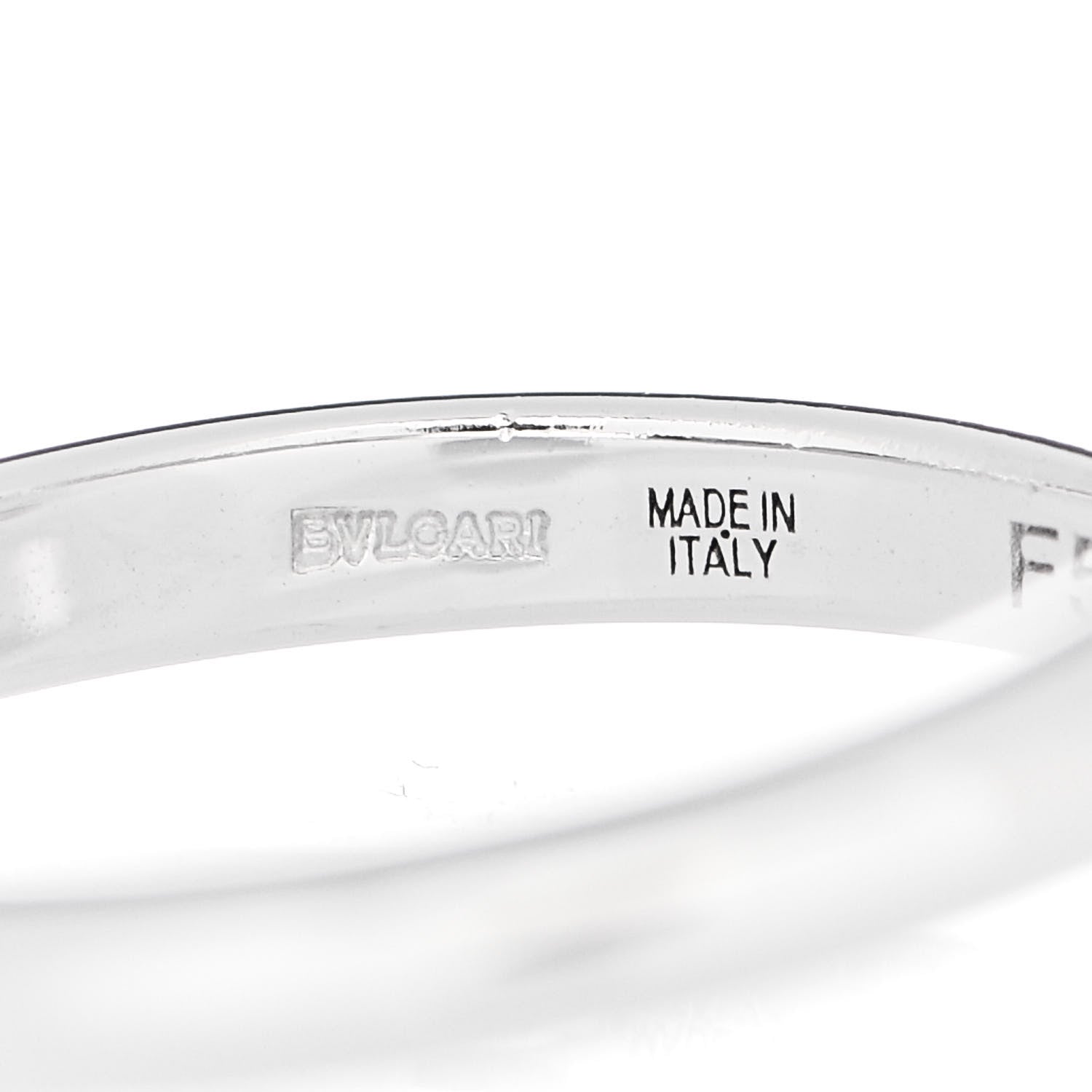 Bulgari 18K White Gold Diamond Divas' Dream Ring 48 4.5 5 of 6