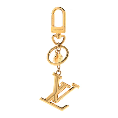 Louis Vuitton LV Facettes Bag Charm Key Holder Gold 1 of 5